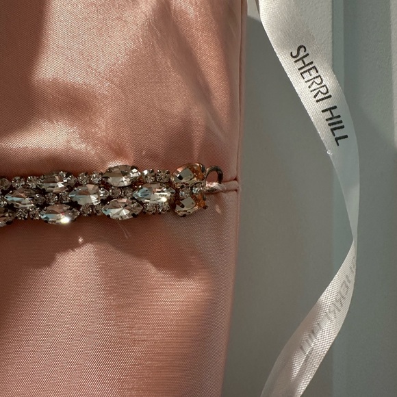 Sherri Hill Blush Gown with Crystal Embellishments - Picture 4 of 9
